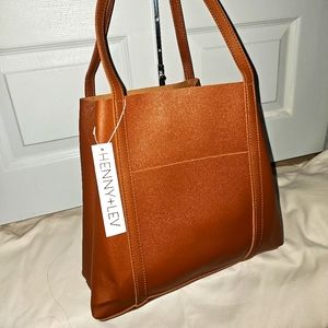NWT Henny Lev Vigan leather Shoulder Bag